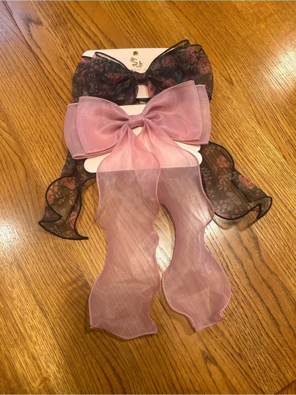 Sincerely Jules Pink Floral Bow Hair Clip